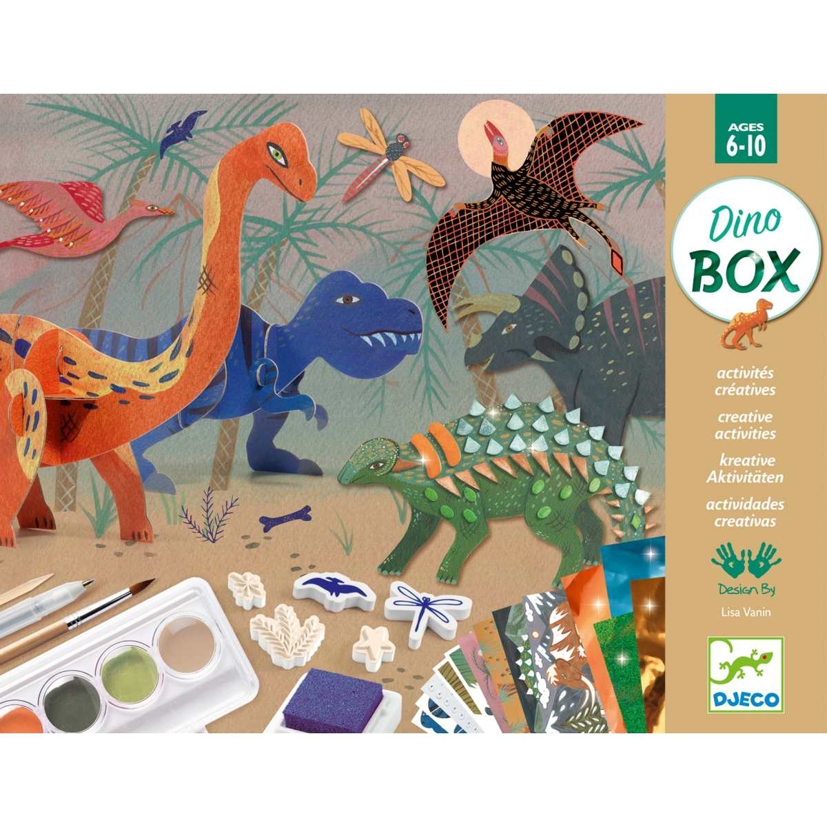 Djeco Dino-Kreativ-Set, ab 6 Jahren