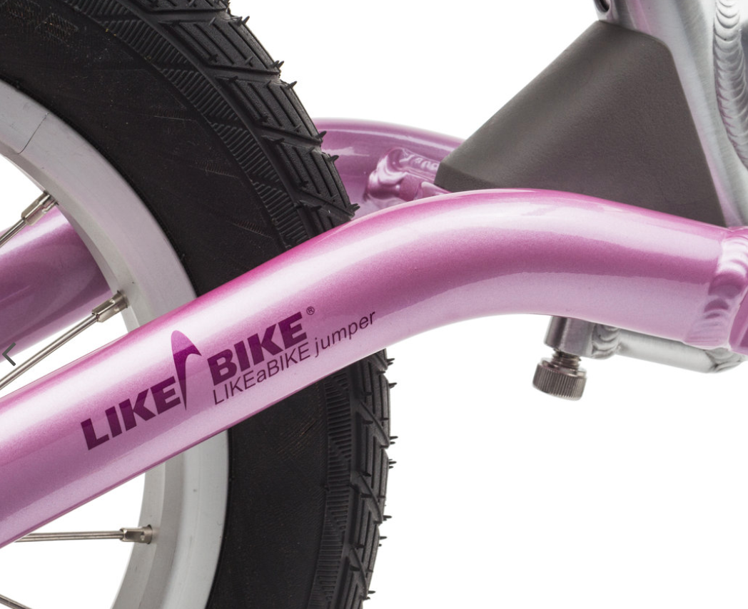 Kokua LIKEaBIKE jumper rosa Laufrad mit gefedertem Hinterbau und Alurahmen, 3400 g