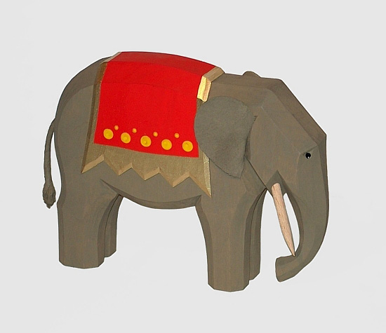 Sievers-Hahn Krippenfigur Elefant groß, 13cm, Art.1200